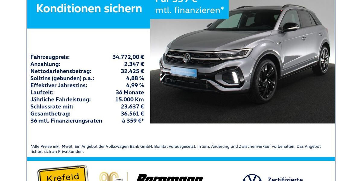 VW T-Roc 11.680 km 33.883 &euro; Krefeld 47803