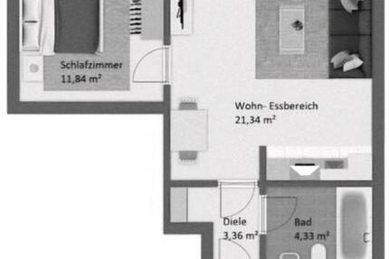 Wohnung Neuss - 2 Zimmer, 44 m&sup2;, 125.000&euro; | Angebot:26463982
