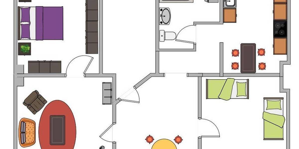 Etagenwohnung Oberhausen Buschhausen - 4 Zimmer, 88 m&sup2;, 1.000&euro; | Angebot:26037047