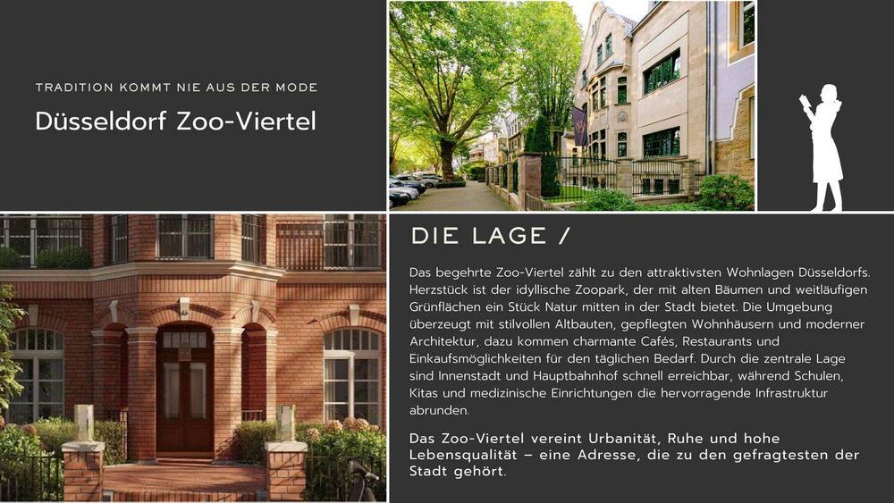 Etagenwohnung Düsseldorf Düsseltal - 2 Zimmer, 72 m&sup2;, 349.000&euro; | Angebot:26741612