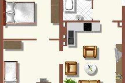 Wohnung Duisburg Huckingen - 2 Zimmer, 55 m&sup2;, 509&euro; | Angebot:25915601