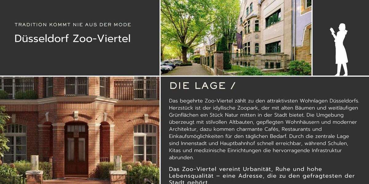 Etagenwohnung Düsseldorf Düsseltal - 3 Zimmer, 98 m&sup2;, 499.000&euro; | Angebot:25683596