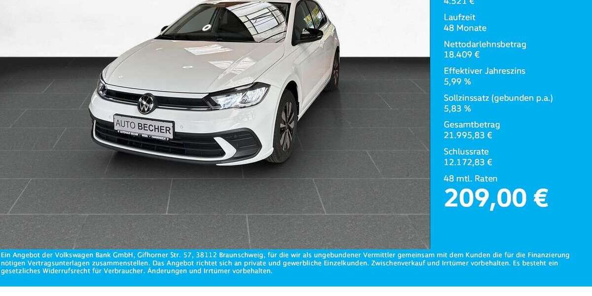 VW Polo 2.000 km 22.930 &euro; Wesel 46485
