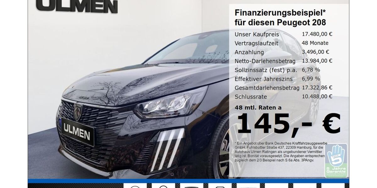 Peugeot 208 10.169 km 17.480 &euro; Ratingen 40880