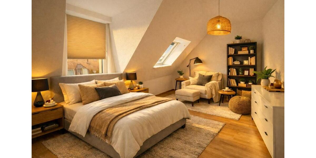 Dachgeschoßwohnung Duisburg Essenberg - 3 Zimmer, 88 m&sup2;, 219.000&euro; | Angebot:25419517