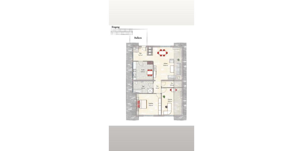 Maisonettenwohnung Krefeld Hülser Berg - 5 Zimmer, 105 m&sup2;, 1.180&euro; | Angebot:25947682