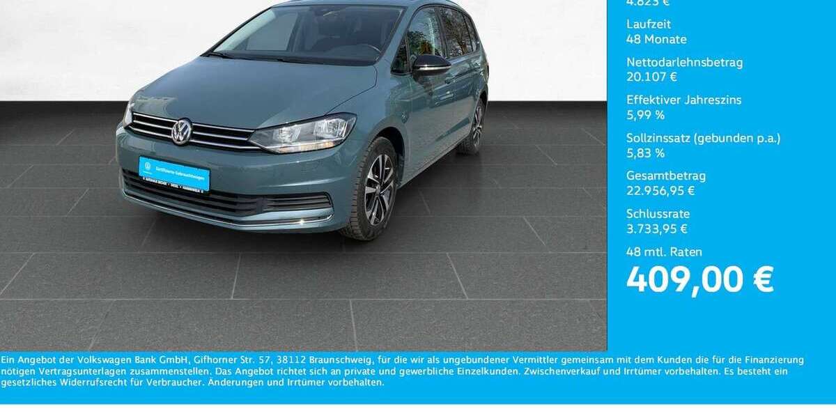VW Touran 50.396 km 24.930 &euro; Wesel 46485